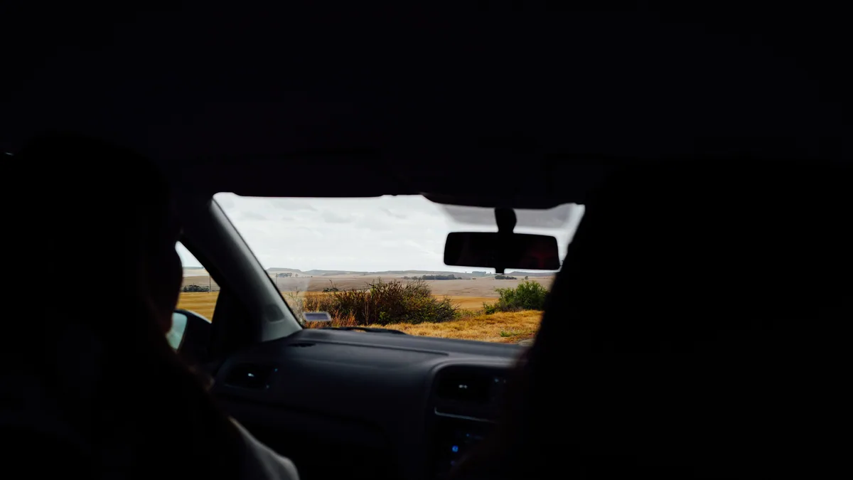 Paysage de voyage lié à road trip la pampa argentine