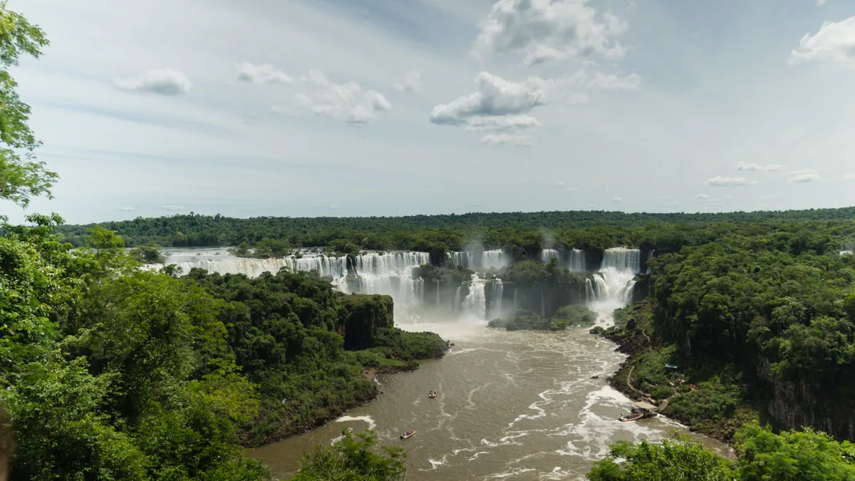 Paysage de voyage lié à visiter chutes iguazu