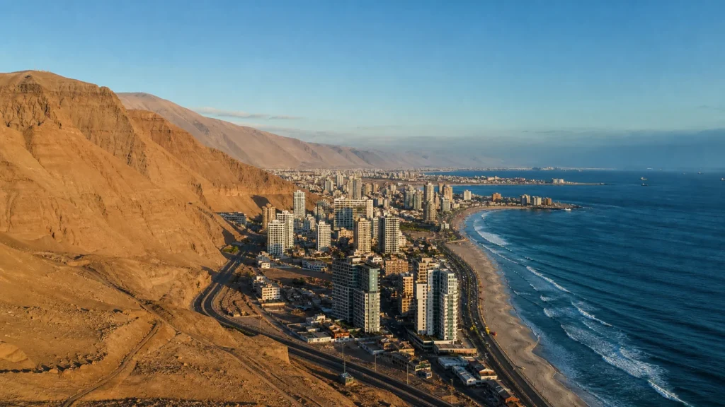 Paysage de voyage lié à que faire à iquique