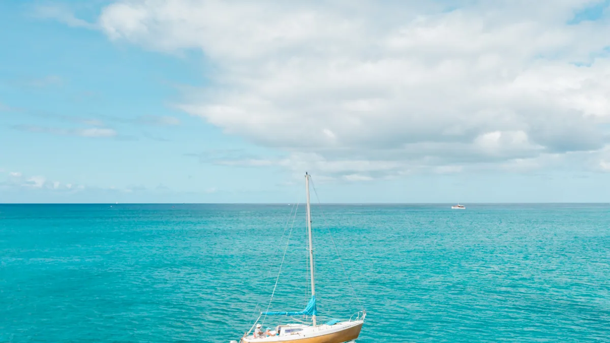 Paysage de voyage lié à visiter saint martin