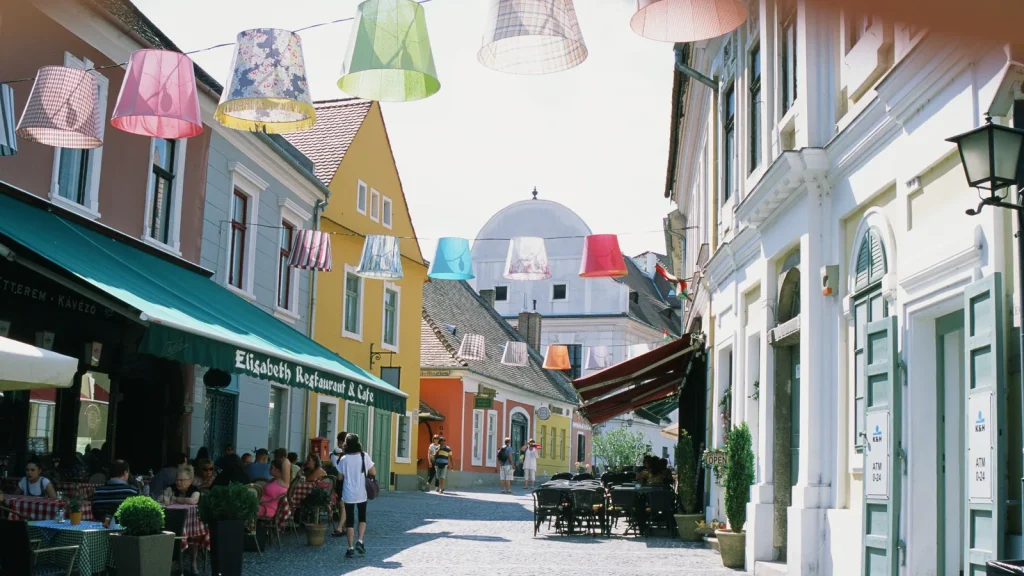 Paysage de voyage lié à szentendre